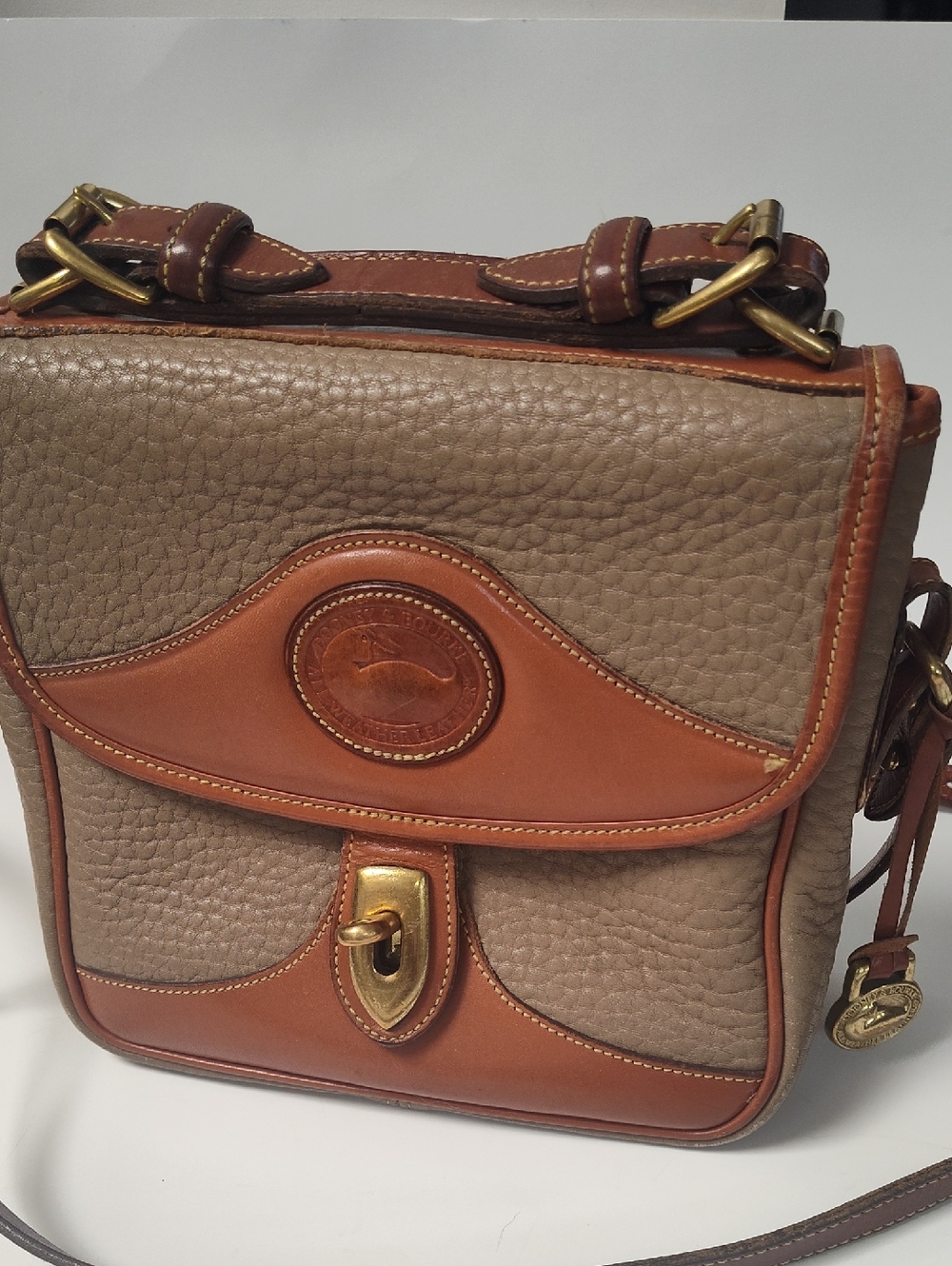 Vintage Dooney & Bourke Carrier Crossbody Bag